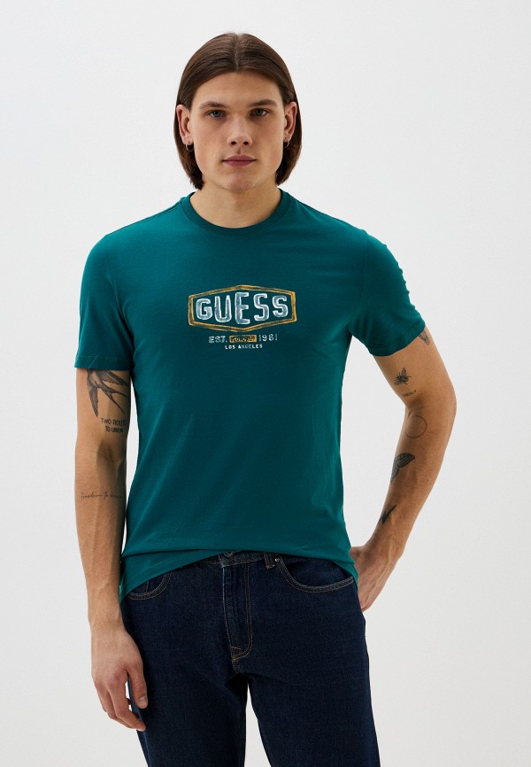 

Футболка Guess, Бирюзовый