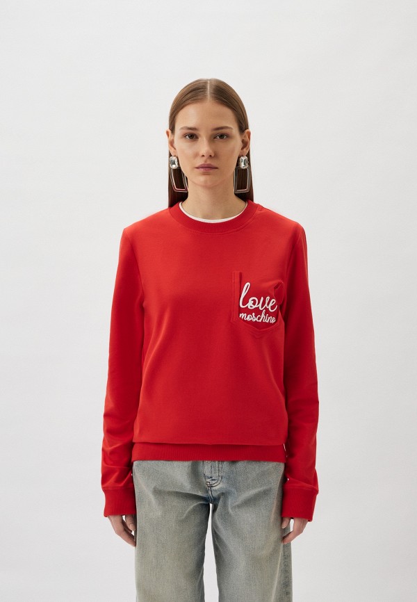 

Свитшот Love Moschino, Красный