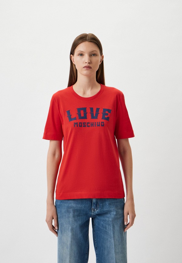 

Футболка Love Moschino, Красный