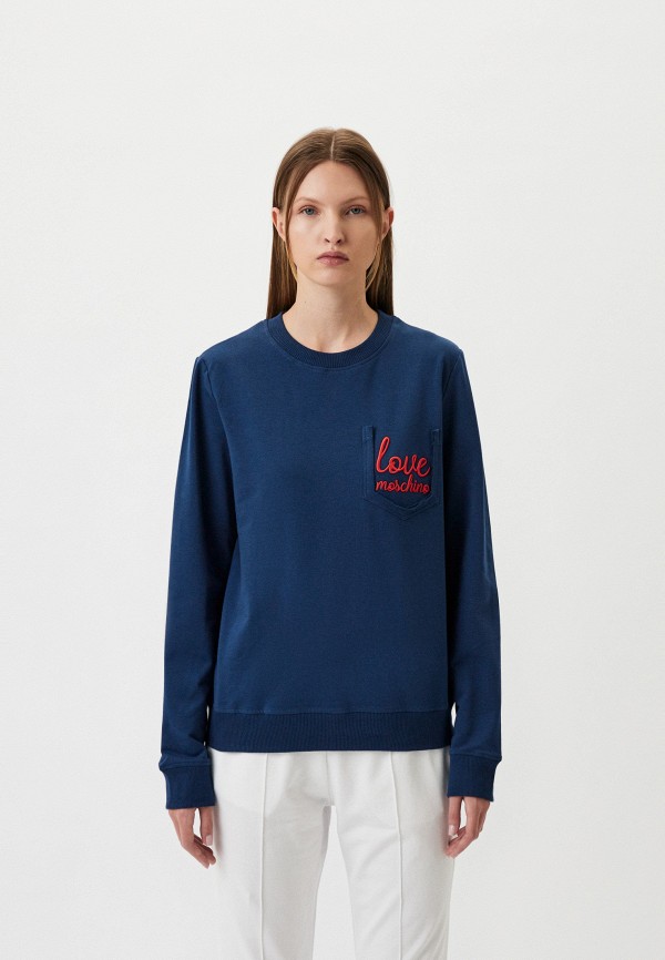

Свитшот Love Moschino, Синий