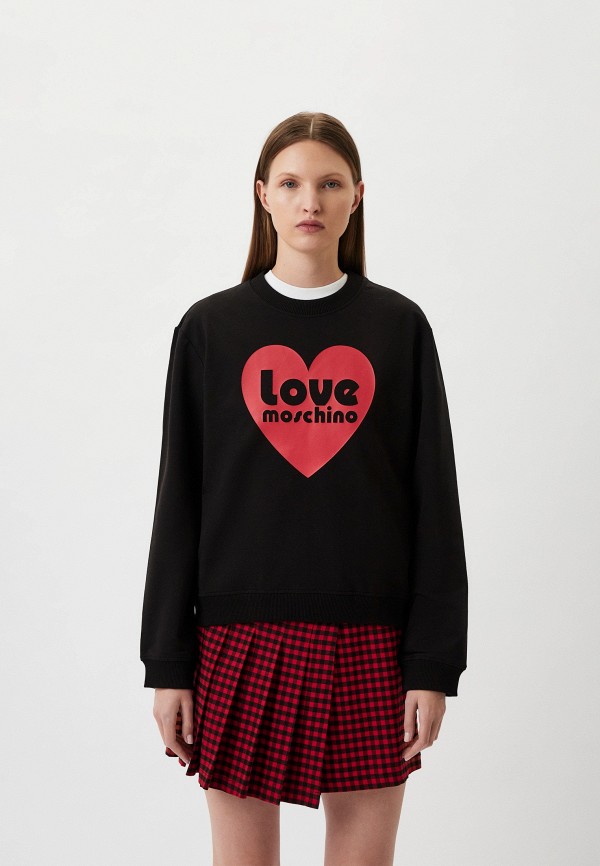 Свитшот Love Moschino черного цвета