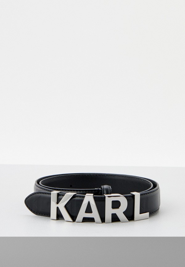 Ремень Karl Lagerfeld черного цвета