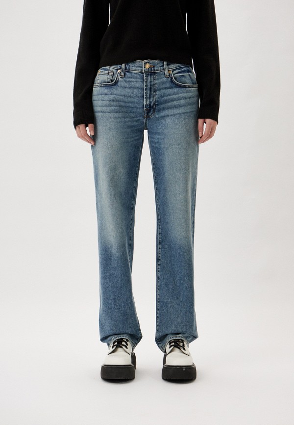 

Джинсы 7 For All Mankind, Голубой, ELLIE STRAIGHT