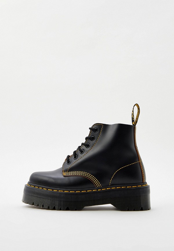 

Ботинки Dr. Martens, Черный, 101 Ub Quad Black Vintage Smooth