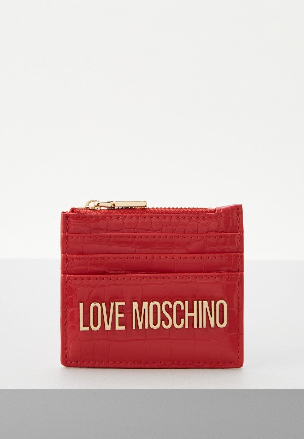 Кредитница Love Moschino красного цвета