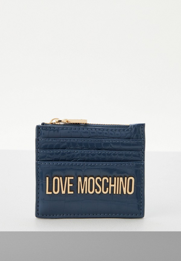 Кредитница Love Moschino синего цвета