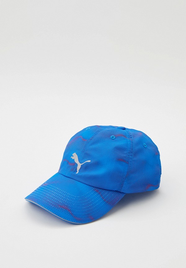 

Бейсболка PUMA, Синий, Unisex Running Cap III Ultra Blue-Fire O