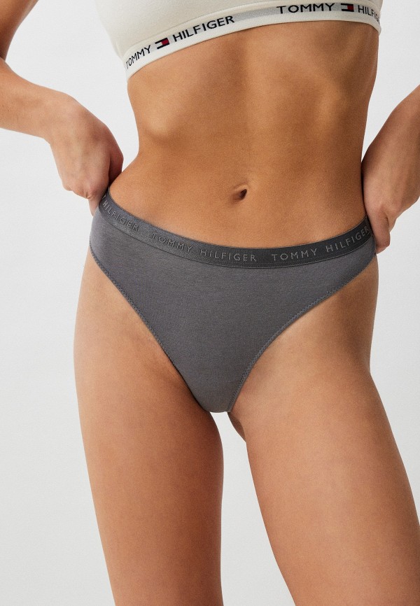 Трусы 3 шт. Tommy Hilfiger THONG. Цвет: разноцветный