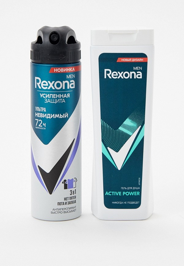 Набор для ухода за телом Rexona СИЛЬНЕЕ СОМНЕНИЙ 2023 Дезодорант-аэрозоль и Гель для душа, 150 мл и 180 мл