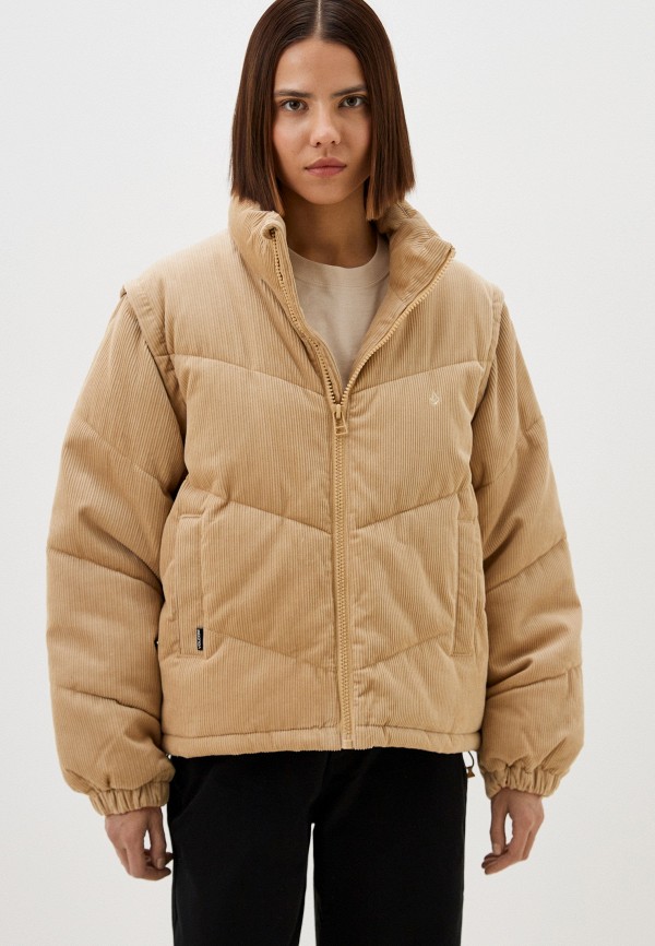 

Куртка утепленная Volcom, Бежевый, Cord'N Puff