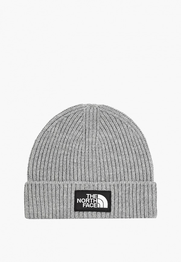 

Шапка The North Face, Серый, TNF LOGO BOX CUF BNE