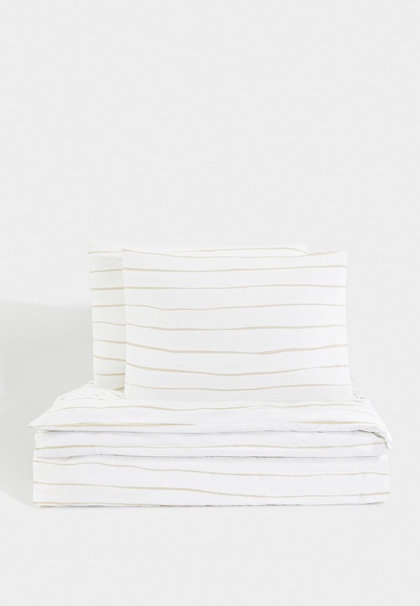 

Постельное белье 2-спальное Lamoda Home, Бежевый, 200х200 см, 50х70 см