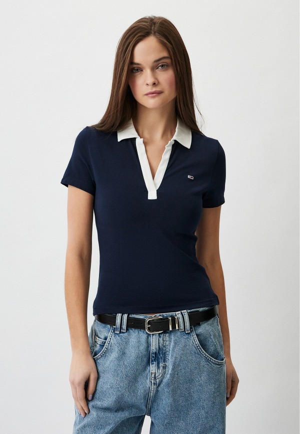 

Поло Tommy Jeans, Синий