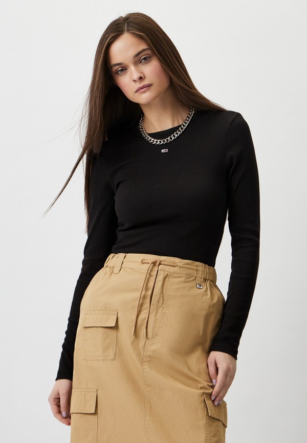 

Лонгслив Tommy Jeans, Черный