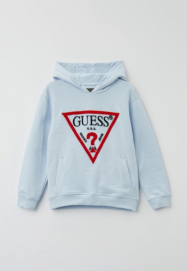 Худи Guess голубого цвета