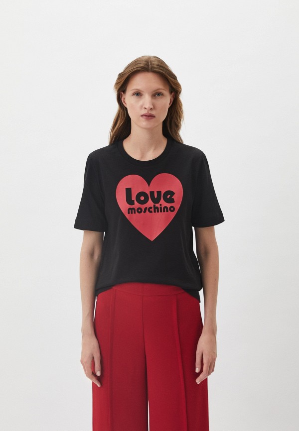 Футболка Love Moschino черного цвета