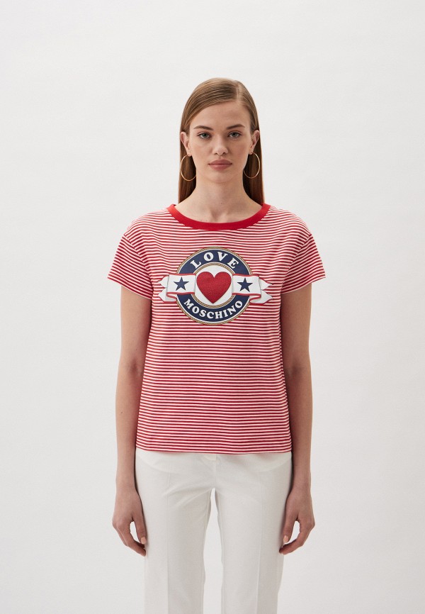

Футболка Love Moschino, Красный