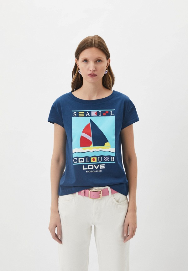 

Футболка Love Moschino, Синий