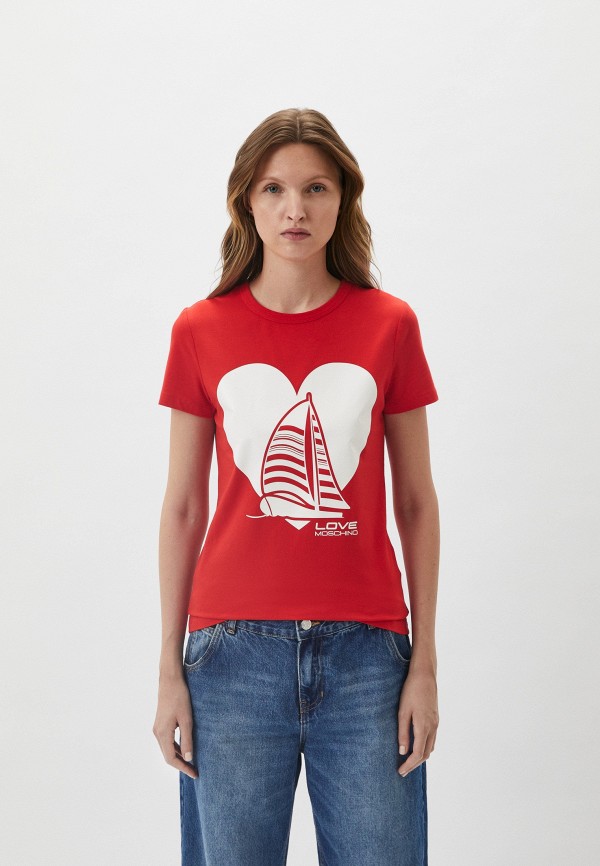 

Футболка Love Moschino, Красный