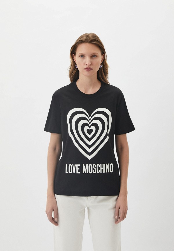 Футболка Love Moschino черного цвета