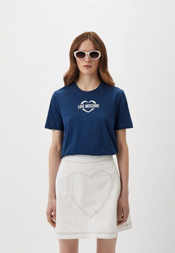 

Футболка Love Moschino, Синий