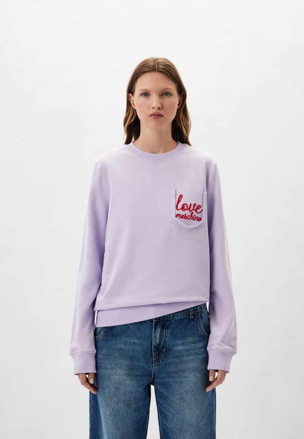 

Свитшот Love Moschino, Фиолетовый