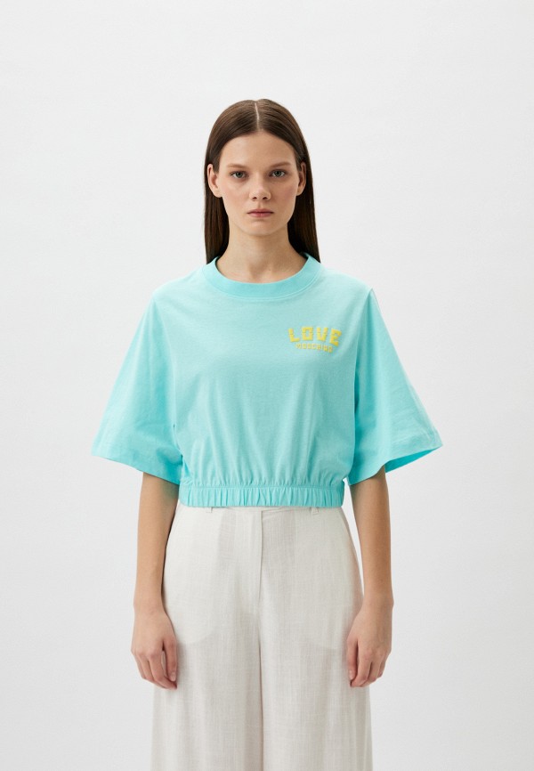 

Футболка Love Moschino, Бирюзовый