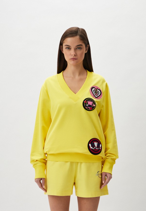 

Свитшот Love Moschino, Желтый