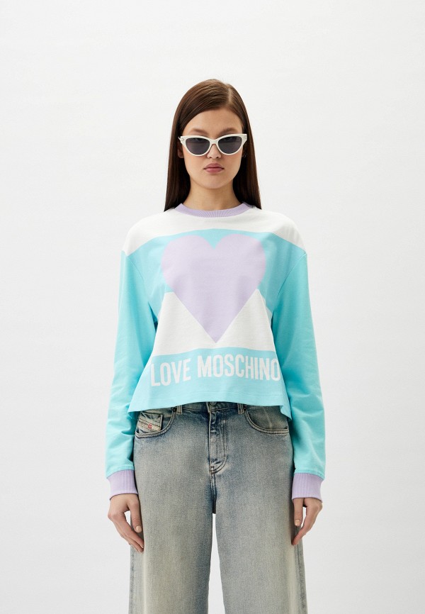 

Свитшот Love Moschino, Голубой