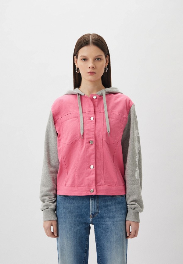 Куртка джинсовая Love Moschino розового цвета