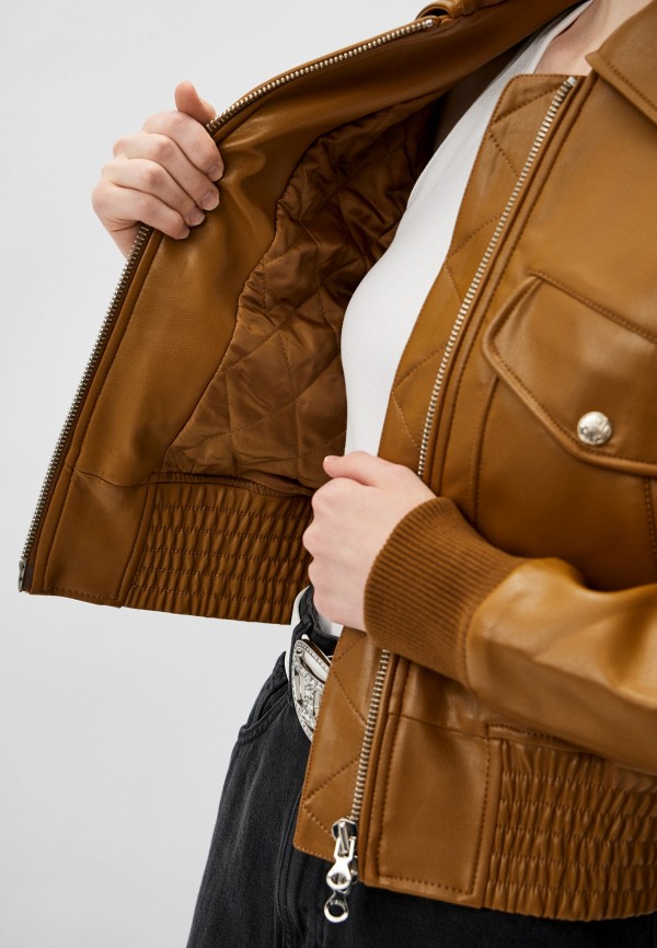 фото Куртка кожаная утепленная diesel