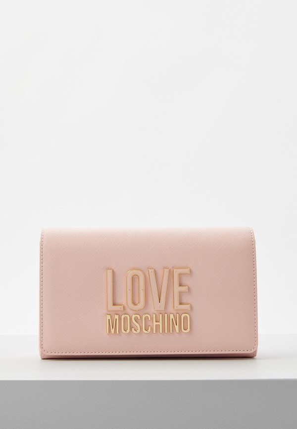 Сумка Love Moschino розового цвета