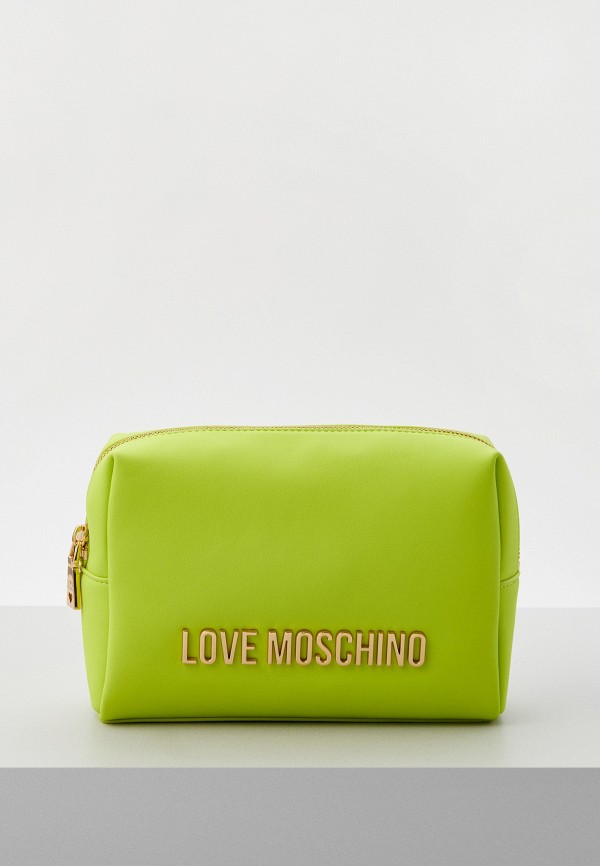 Косметичка Love Moschino зеленого цвета