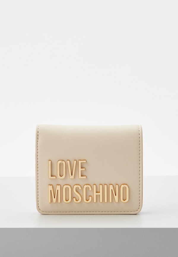 Кошелек Love Moschino бежевого цвета