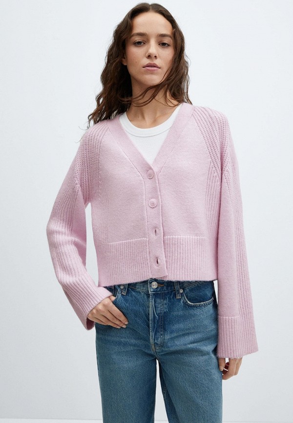 

Кардиган Mango, Розовый, CONFUNDO