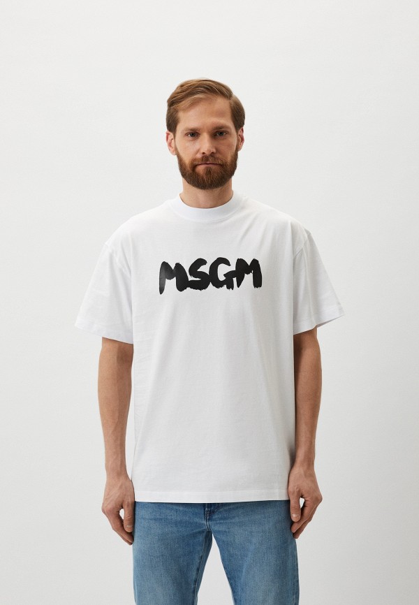 Футболка MSGM белого цвета