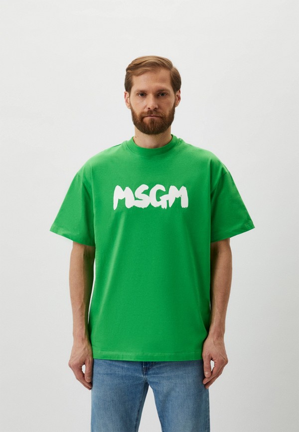 Футболка MSGM зеленого цвета