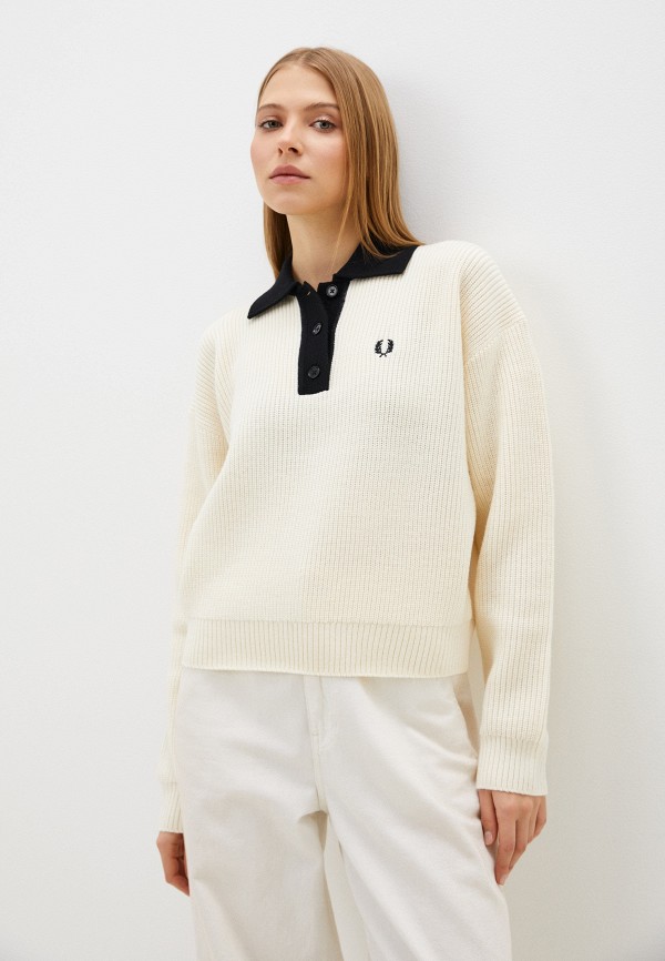 Поло Fred Perry. Цвет: бежевый. Сезон: Весна-лето 2024.