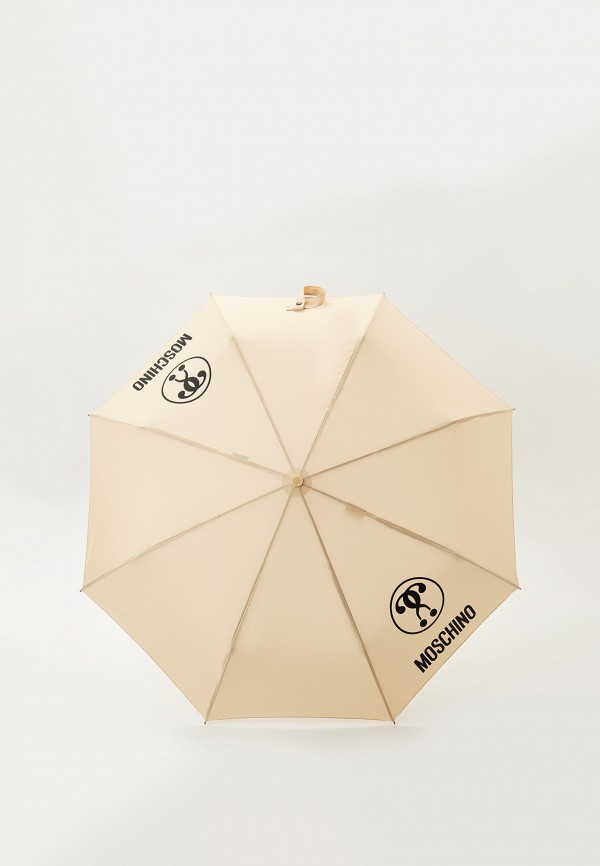 Зонт складной Moschino бежевого цвета