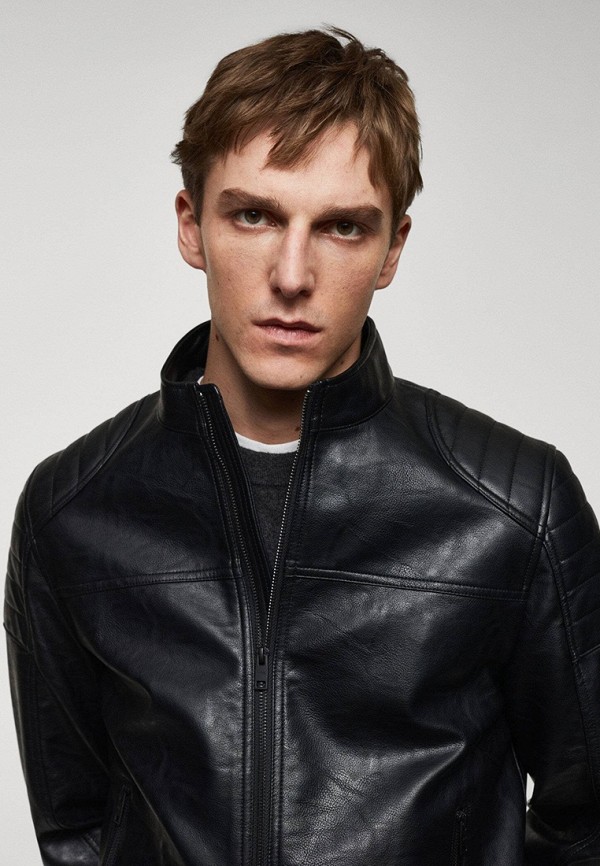 фото Куртка кожаная mango man