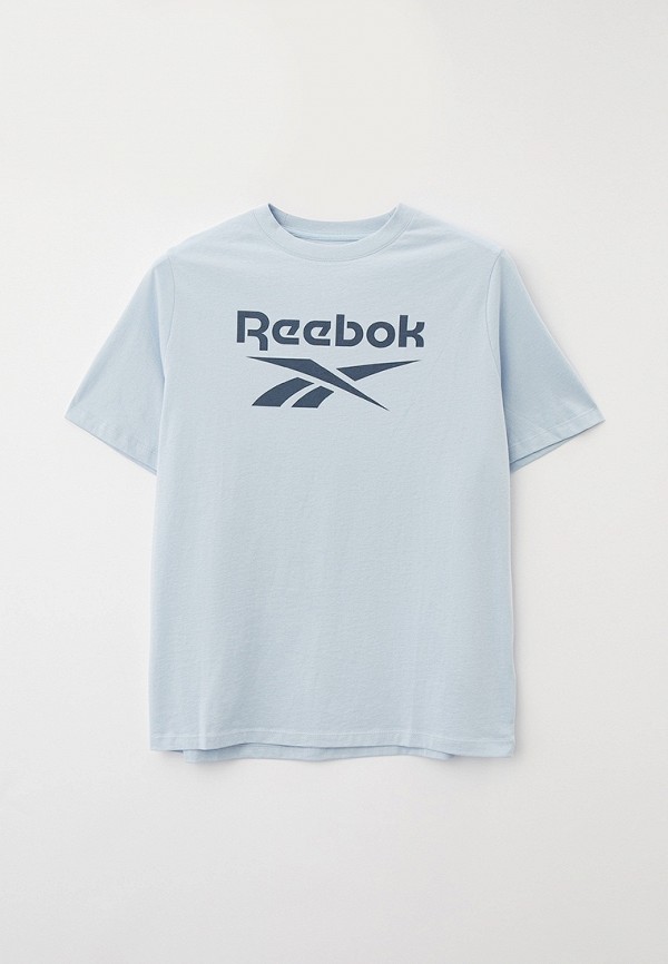 

Футболка Reebok, Голубой, REEBOK IDENTITY BIG LOGO TEE IN