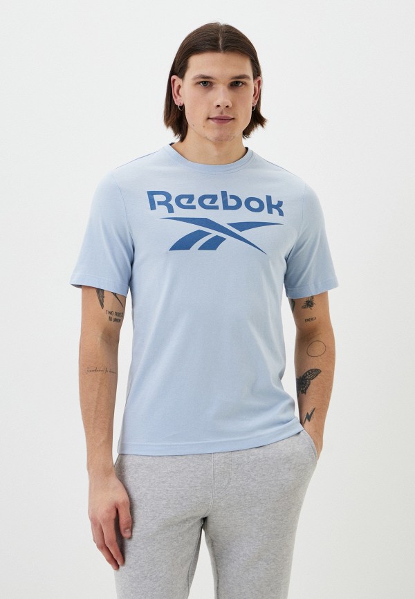 

Футболка Reebok, Голубой, REEBOK IDENTITY BIG LOGO TEE