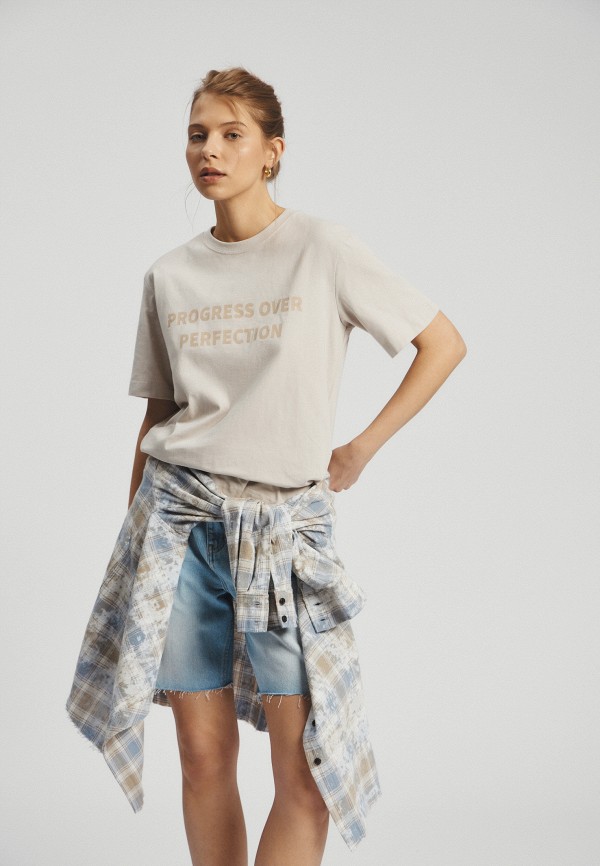 

Футболка Nume, Бежевый