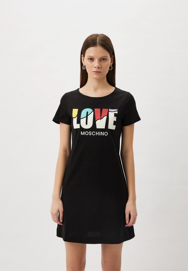 Платье Love Moschino черного цвета