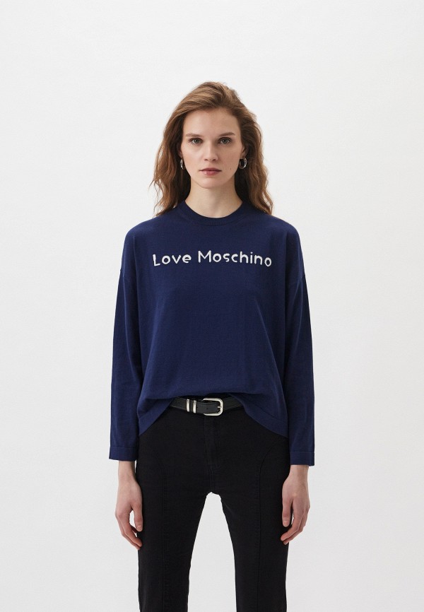 Джемпер Love Moschino синего цвета