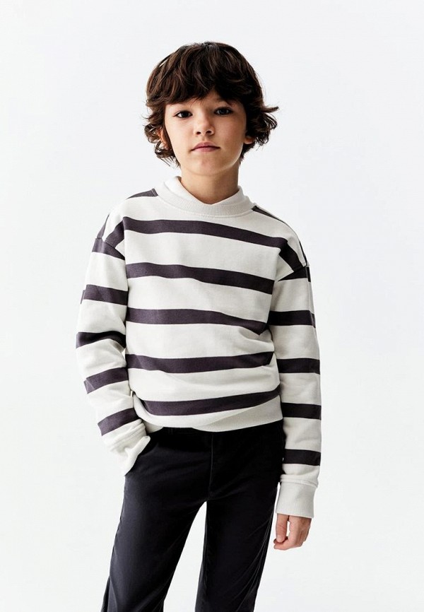 

Свитшот Mango Kids, Белый, STRIPES1
