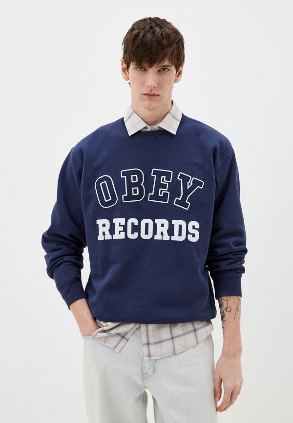 

Свитшот Obey, Синий, RECORDS CREW