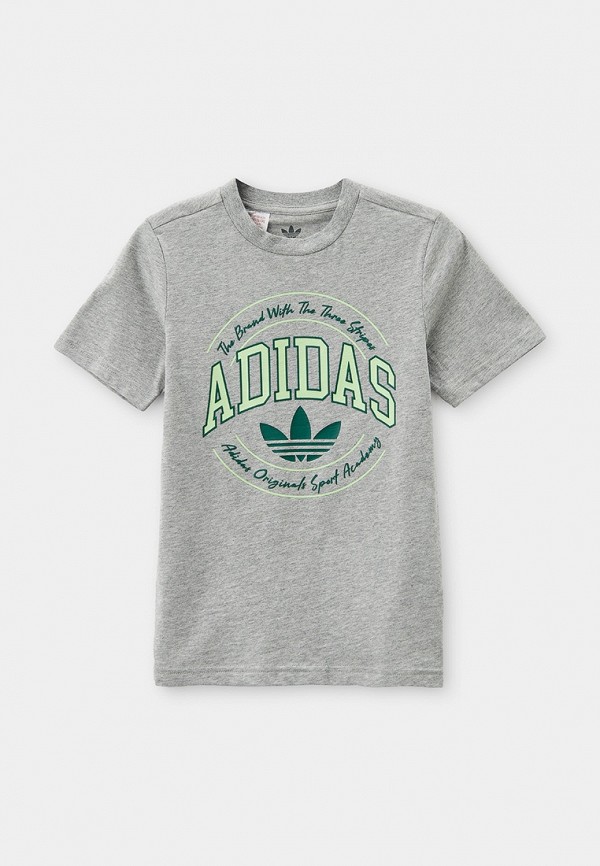 Футболка adidas Originals серого цвета