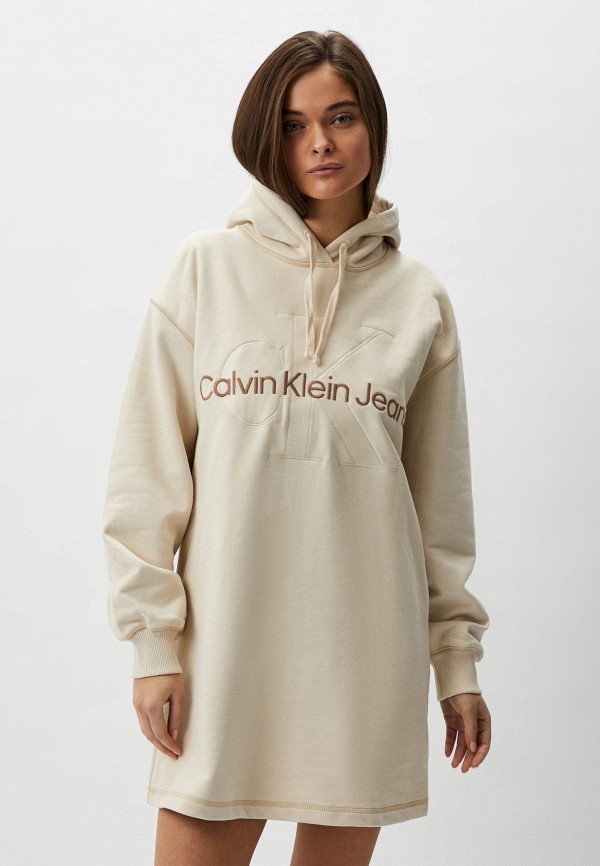 

Платье Calvin Klein Jeans, Бежевый