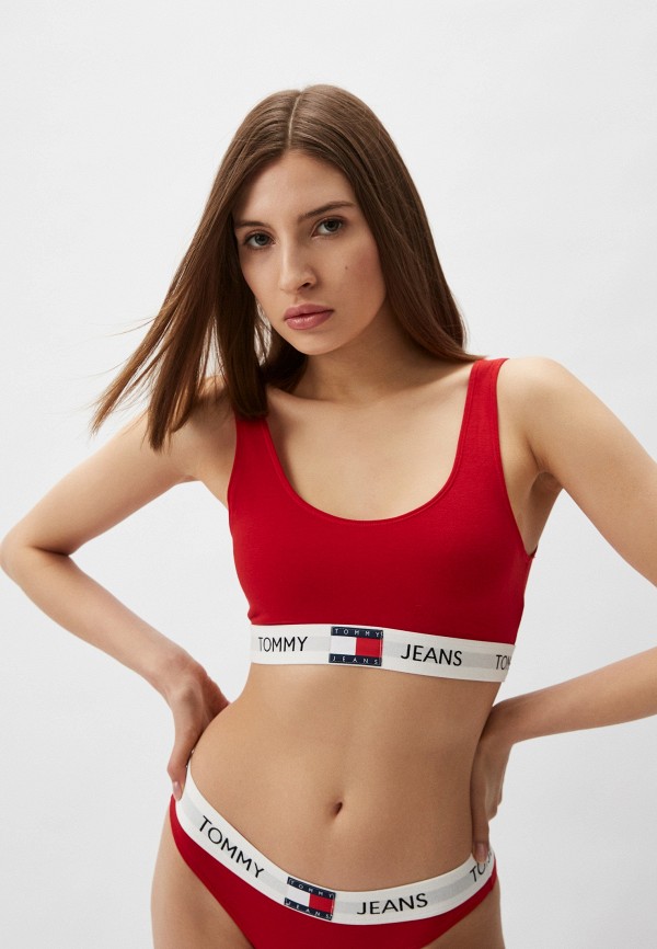 

Бюстгальтер Tommy Jeans, Красный, UNLINED BRALETTE